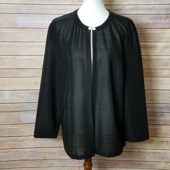 Petra Fashions Jackets & Blazers - Petra Stretch Metallic Dress Blazer Size 18